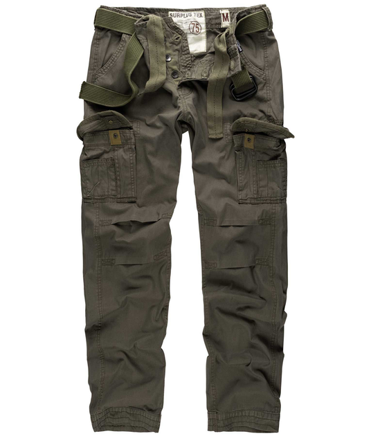 Брюки Surplus Raw Vintage SURPLUS PREMIUM TROUSERS SLIMMY Olive XL (05-3602-01) - зображення 1