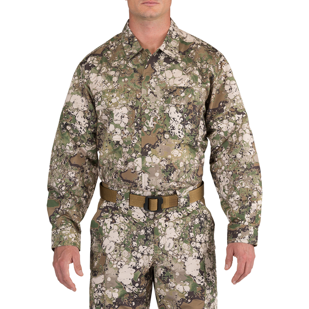 Рубашка тактическая 5.11 Tactical GEO7 Fast-Tac TDU Long Sleeve Shirt Terrain XL (72465G7-865) - изображение 1