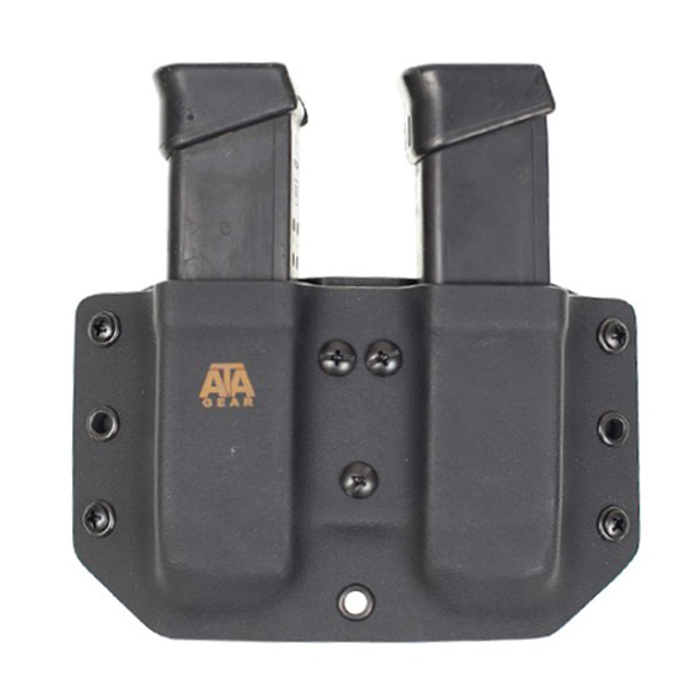 Паучер ATA-GEAR Double Pouch v.1 Glock 17/19/26/34 (правша/левша) Black (DP1GL17A-BK) - изображение 1