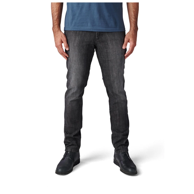 Штани тактичні джинсові 5.11 Tactical Defender-Flex Slim Jeans Stone Wash Charcoal W30/L34 (74465-150) - зображення 2