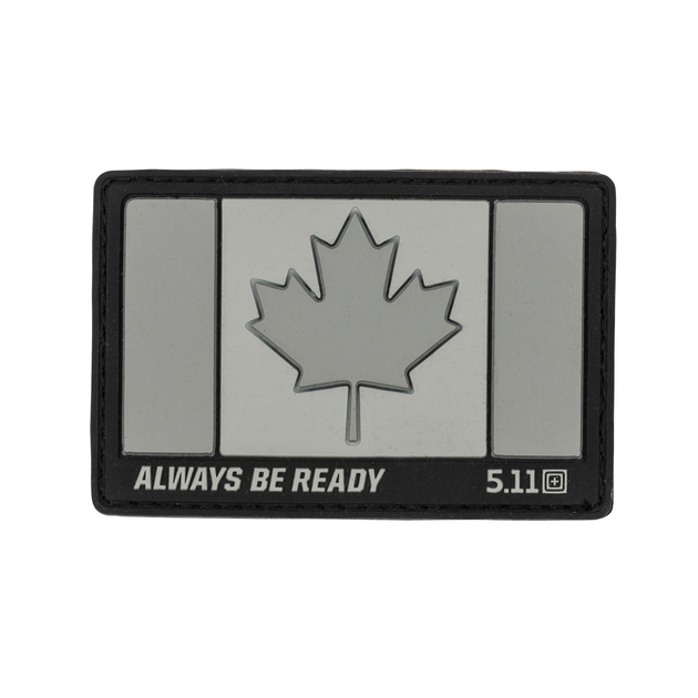 Нашивка 5.11 Tactical Canada Flag Patch Charcoal (81209-018) - зображення 1