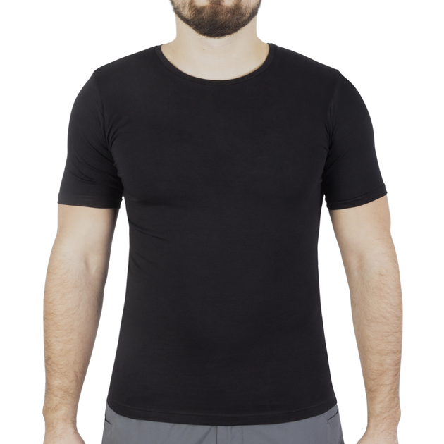 Футболка однотонна (2 шт в комплекті) Sturm Mil-Tec Top Gun T-Shirt Slim Fit Black 2XL (11230002) - зображення 1
