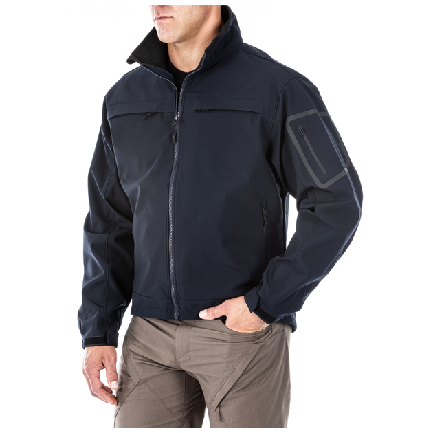 Куртка тактична для штормової погоди 5.11 Tactical Chameleon Softshell Jacket Dark Navy S (48099INT-724) - зображення 2