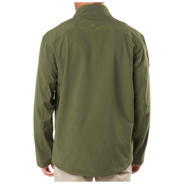 Куртка тактична для штормової погоди 5.11 Tactical SIERRA SOFTSHELL Moss 2XL (78005-191) - изображение 2
