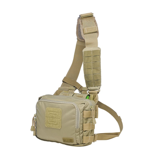 Сумка тактична для прихованого носіння зброї 5.11 Tactical 2-Banger Bag Sandstone 10x24x7.5 (56180-328) - изображение 2