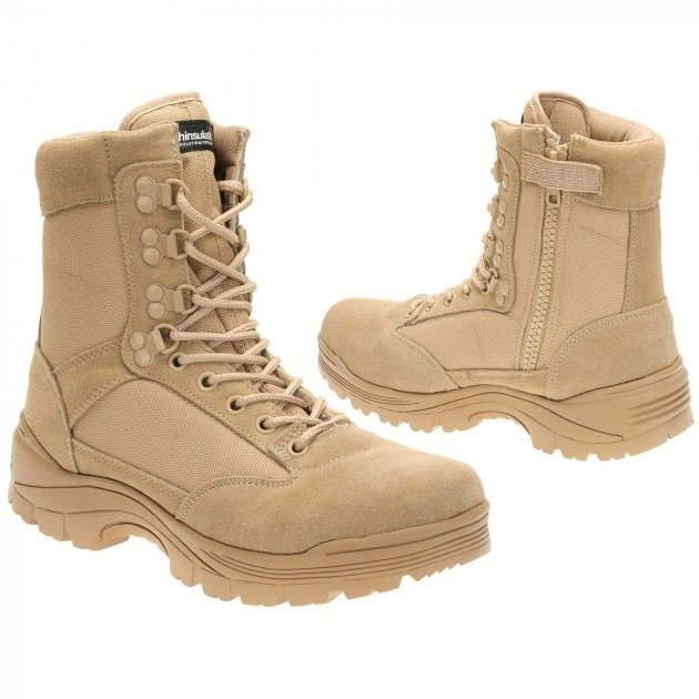 Черевики тактичні Sturm Mil-Tec Tactical Boots with YKK Zipper Khaki 6 US/EU 39 (12822104) - зображення 2