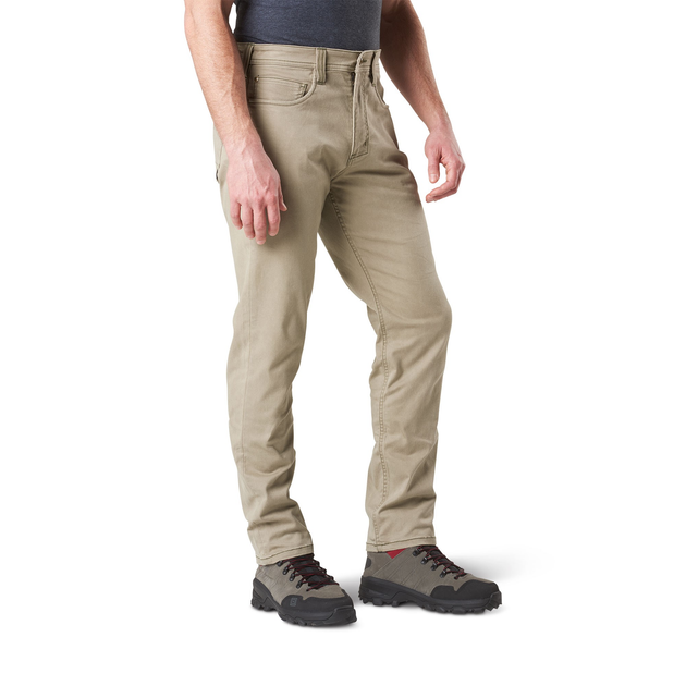 Тактические брюки 5.11 Tactical Defender-Flex Slim (джинсовый крой) Stone W30/L36 (74464-070) - изображение 2