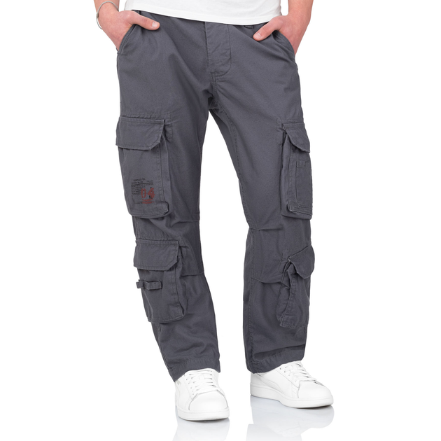 Брюки Surplus Raw Vintage SURPLUS AIRBORNE TROUSERS SLIMMY Anthracite L (05-3603-17) - изображение 1