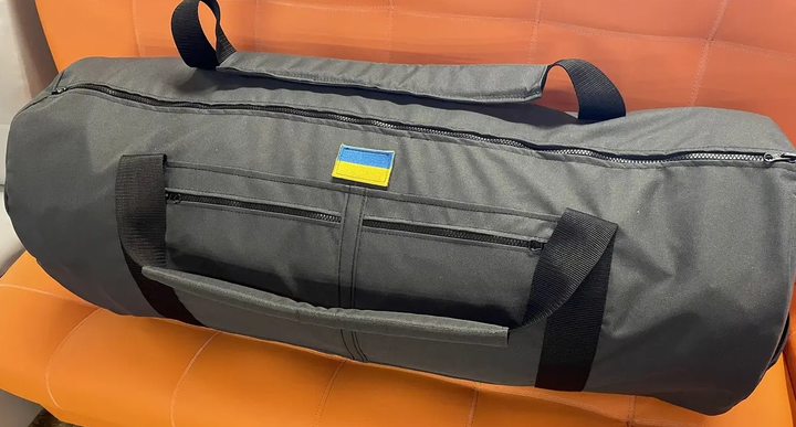 Баул сумка 120 л Оксфорд 32W21ТТ универсальный Серый - изображение 2