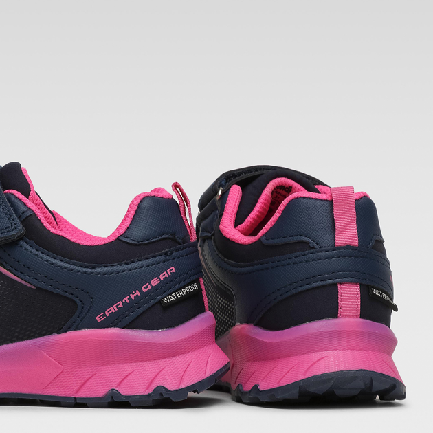 Buty sportowe dziecięce dla dziewczynki na rzepy Sprandi Earth Gear CP86-22753(IV)DZ 31 Niebieski z różowym (5904862539744) - obraz 3