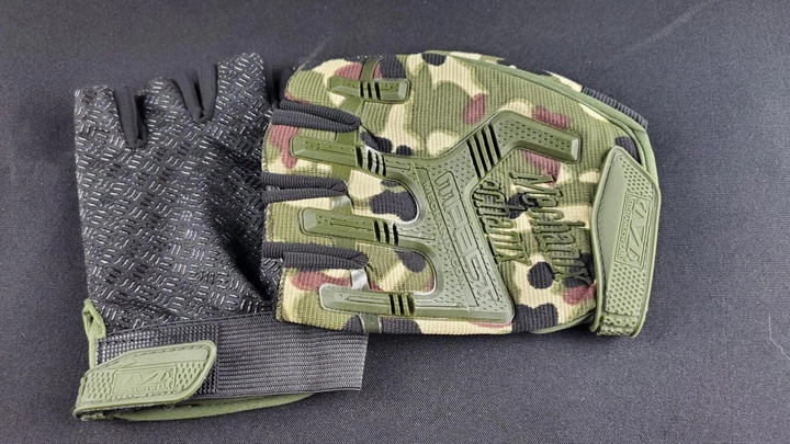 Перчатки безпалі тактичні YS-J-053 розмір М (обхват 22,5-23,5 см) Камуфляж - зображення 1