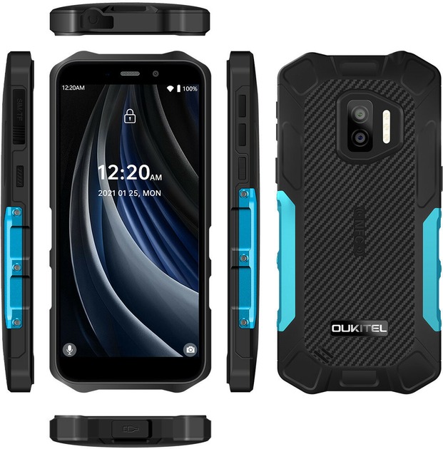 Smartfon Oukitel WP12 Pro 4/64GB NFC Niebieski (6931940701617) - obraz 4