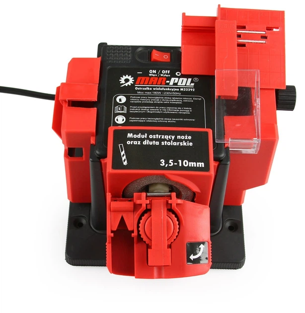 Точило многофункциональное Mar-Pol M22292 180 Вт Красный - изображение 5
