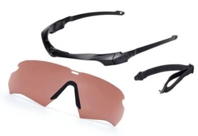 Балістичні окуляри ESS Crossbow Suppressor Black Hi-Def Copper Lens One Kit - зображення 1