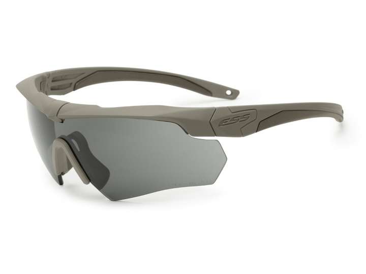 Балістичні окуляри ESS Crossbow Terrain Tan w/Smoke Gray - зображення 1