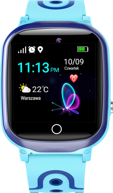 Детские телефон-часы с GPS трекером GOGPS ME K17 Blue (K17BL) – фото ...