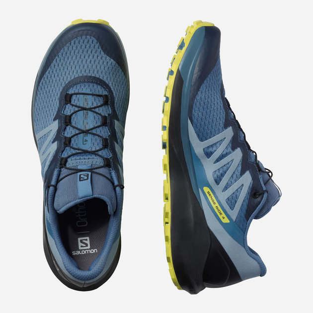 Чоловічі кросівки для бігу Salomon Sense Ride 4 412104 42.5 (9US) 27 см Copen Blue / Black / Eveni (193128526436) - зображення 3
