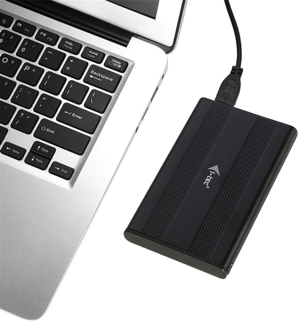 Kieszeń zewnętrzna i-tec MySafe Advance AluBasic na 2,5'' HDD/SSD USB 3.0 (MYSAFEU312) - obraz 4