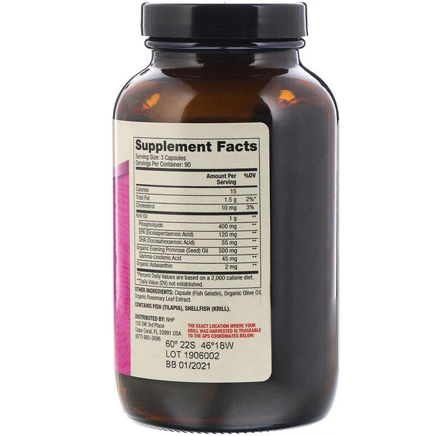 Масло криля антарктическое, Krill Oil, Dr. Mercola, для женщин, 270 капсул (MCL-01029) - изображение 2