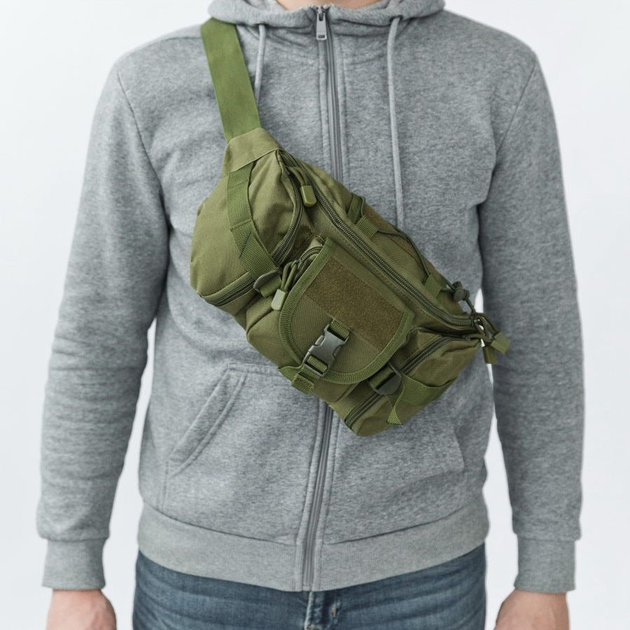 Тактическая военная сумка на плечо 5 л - изображение 1