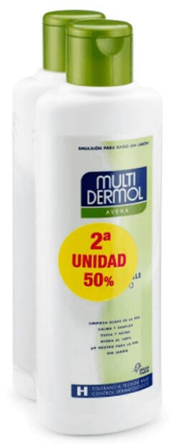 Żel do kąpieli Multidermol Oatmeal Sensitive Skin Bath Gel 2x750 ml (8425091711598) - obraz 1