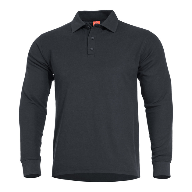 Тактическое поло с длинным рукавом Pentagon ANIKETOS LONG POLO K09013 XX-Large, Чорний - изображение 1