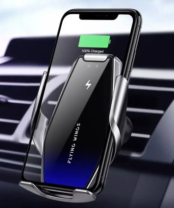 Універсальний тримач для телефону з бездротовою зарядкою UNVRSL Smart Sensor Holder S7 сріблястий (YС1138) - Фото 4 Універсальний тримач для телефону з бездротовою зарядкою UNVRSL Smart Sensor Holder S7 сріблястий (YС1138) - зображення 4