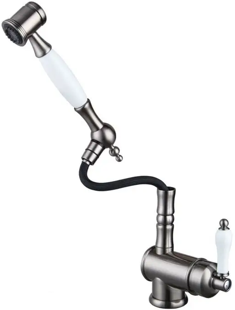 Кухонний змішувач Fabiano FKM 67P SS Inox Antique 8232.403.0753 - зображення 2