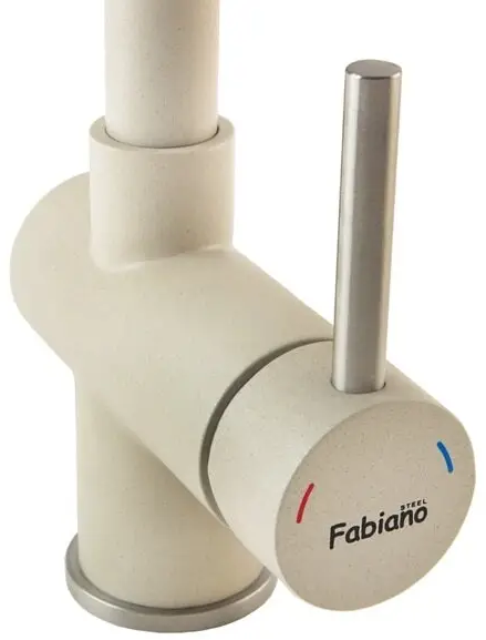 Кухонный смеситель Fabiano FKM 46P SS Cream 8232.401.0195 - Фото 3 Кухонный смеситель Fabiano FKM 46P SS Cream 8232.401.0195 - изображение 3