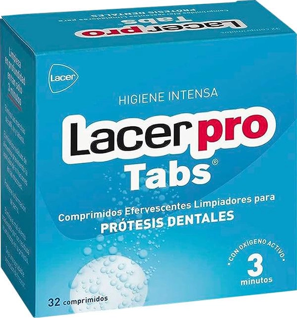 Tabletki Lacer Protabs Dental Prosthesis Cleaning Tablets do czyszczenia protezy zębowe 32 szt (8470001535337) - obraz 1