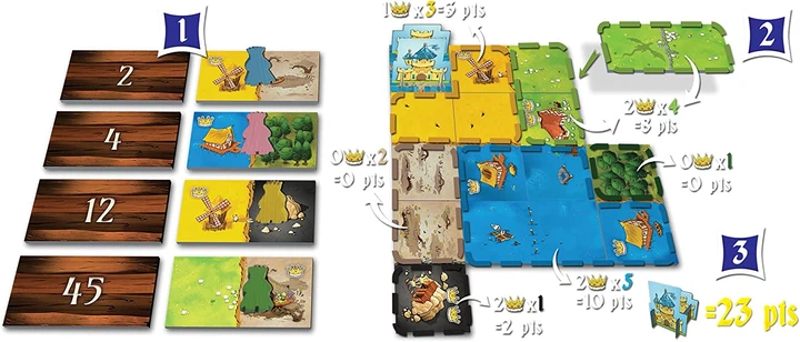 Настольная игра Feelindigo Kingdomino (Лоскутное королевство) (укр.) - изображение 3
