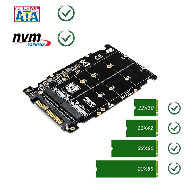 Jeyi M Ssd To Pci E U Sff M Nvme Sata Bus Ngff Ssd Pci E U