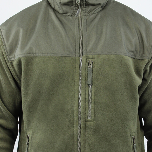 Тактическая флисовая кофта Condor ALPHA Mirco Fleece Jacket 601 XX-Large, Олива (Olive) - изображение 2