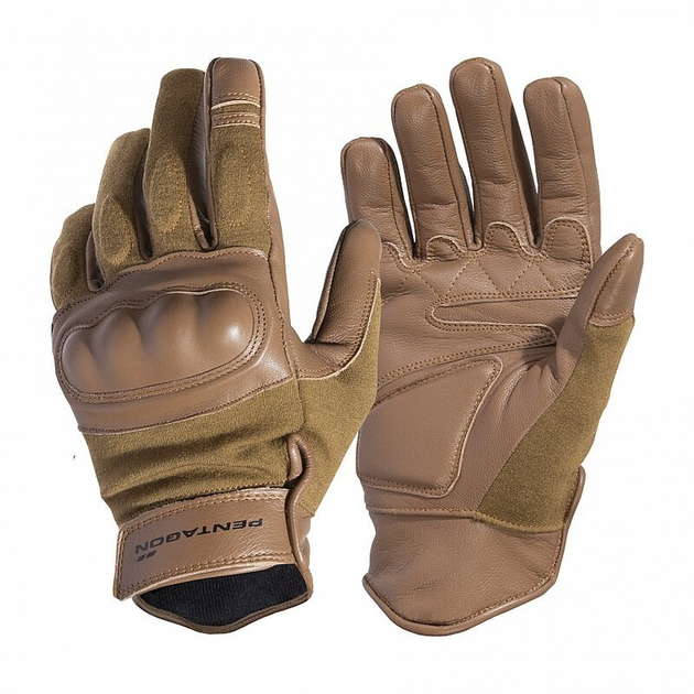 Тактические перчатки стойкие к пламени Pentagon Storm Gloves P20021 Large, Койот (Coyote) - изображение 1