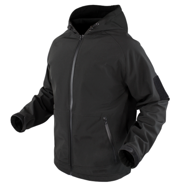 Тактичний міський софтшел Condor Prime Softshell Jacket 101095 Medium, Чорний - зображення 1