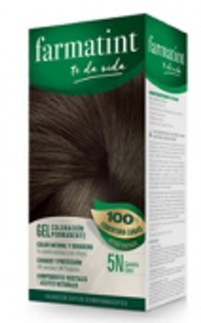 Крем-фарба для волосся з окислювачем Farmatint Permanent Color Gel 5N Light Brown 150 мл (8470001791689) - зображення 1