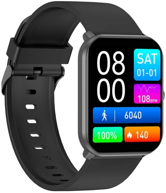 Smartwatch Maxcom Fit FW36 Aurum SE Czarny (MAXCOMFW36BLACK) - obraz 2