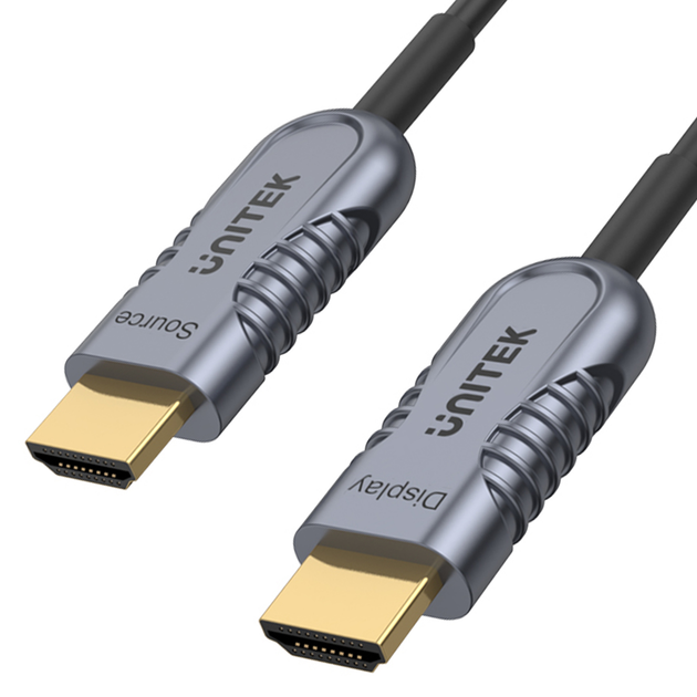 Kabel Unitek HDMI - HDMI 2.1 AOC 8K 120 Hz 30 m (C11031DGY) - obraz 1