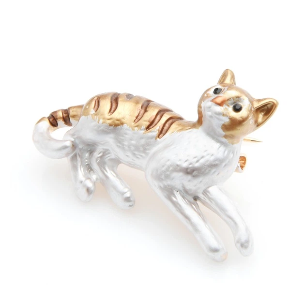 Брошь женская BROCHE бижутерия с эмалью Животные Любимый Котёнок BRBF111037 - изображение 3