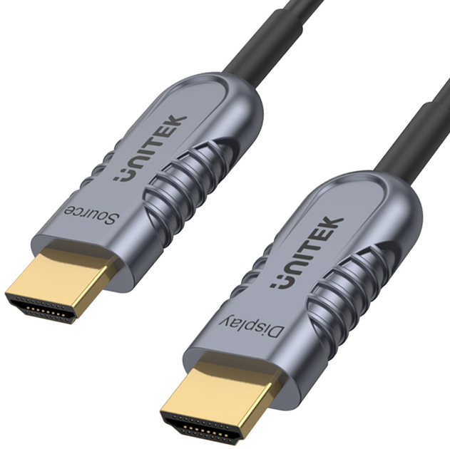 Kabel Unitek HDMI - HDMI 2.1 AOC 8K 120 Hz 50 m (C11033DGY) - obraz 1
