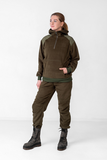 Костюм Eva Military спортивний флісовий, тактичний жіночий колір хакі, розмір L (48-52) - зображення 2