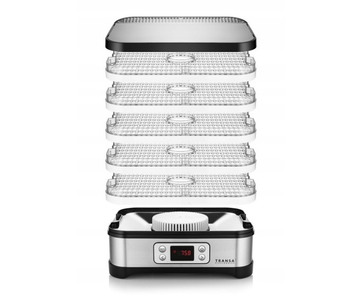 Сушилка для фруктов грибов и овощей Transa Electronics TE-42 400 Вт 5 уровней - изображение 4