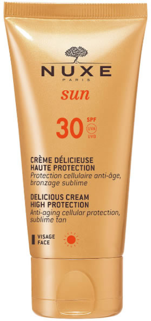 Крем від сонячних опіків Nuxe Sun Delicious Cream For Face SPF30 50 мл (3264680005848) - зображення 1