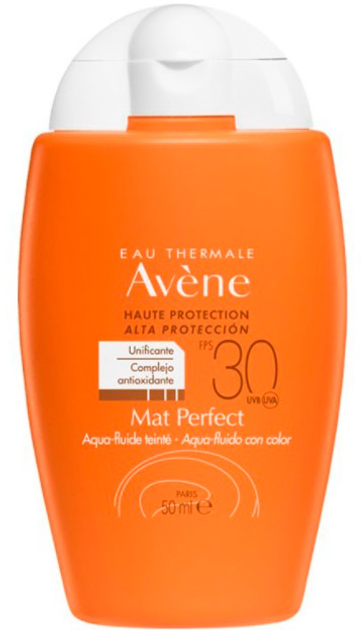 Сонцезахисний крем Avene Mat-Perfect Aqua-Fluid Colour SPF30 50 мл (3282770104615) - зображення 1