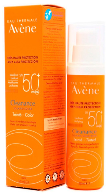 Сонцезахисний крем Avene Cleanance Colour SPF50+ 50 мл (3282770149562) - зображення 1