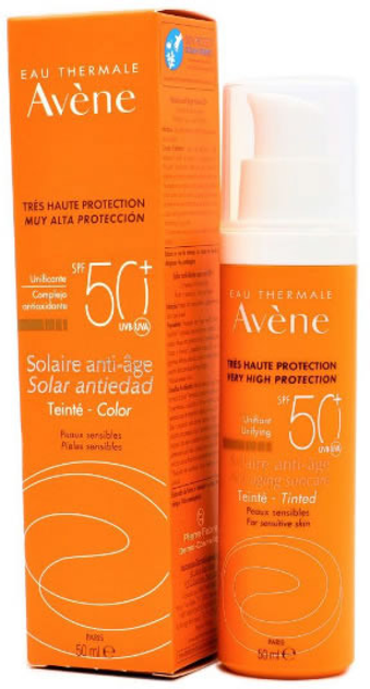 Сонцезахисний крем Avene Solar Anti-Aging Color SPF50+ 50 мл (3282779361125/3282770203165) - зображення 1