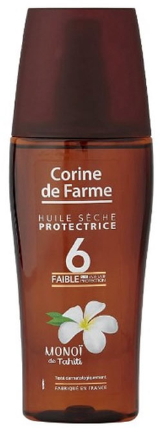 Суха олія для засмаги Corine De Farme Dry Oil Spray SPF6 150 мл (3468080001572) - зображення 1