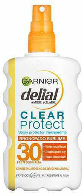 Сонцезахисний спрей Garnier Delial Clear Protect Transparent Protective Spray SPF30 200 мл (3600540521521) - зображення 1