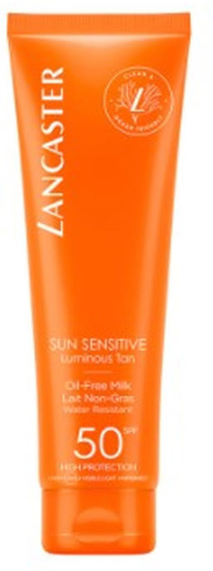 Mleczko do opalania Lancaster Sun Sensitive Luminous Tan Oil-Free Milk SPF50 150 ml (3616301295389) - obraz 1