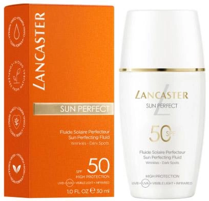 Balsam do ochrony przeciwsłonecznej Lancaster Sun Perfect Sun Perfecting Fluid Wrinkles Dark Spots SPF50 30 ml (3616303450144) - obraz 1